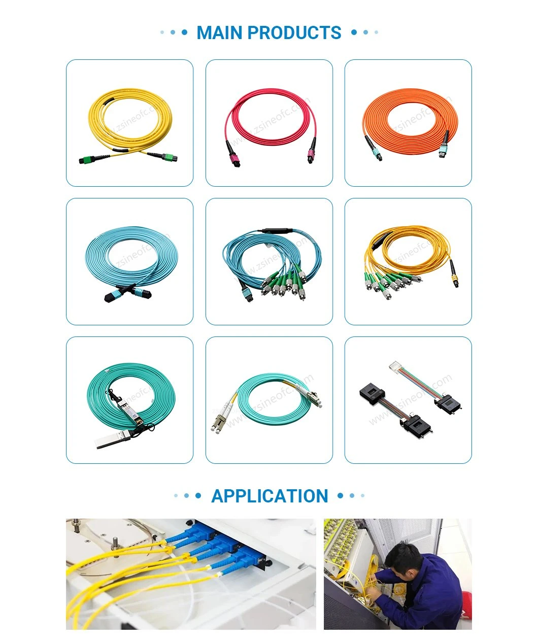 4.5mm Fiber Optic Patch Cord Data Center Solutions Series MPO-MPO