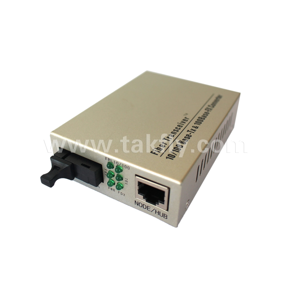 10/100m 1 Fiber 1 Port RJ45 Fiber Optic Media Converter