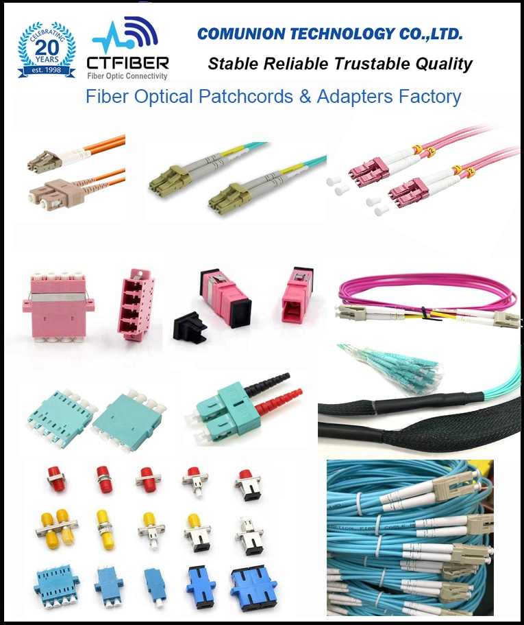 FTTH Sc to Sc Single Mode Fiber Optical Drop Wire Cable White Cable