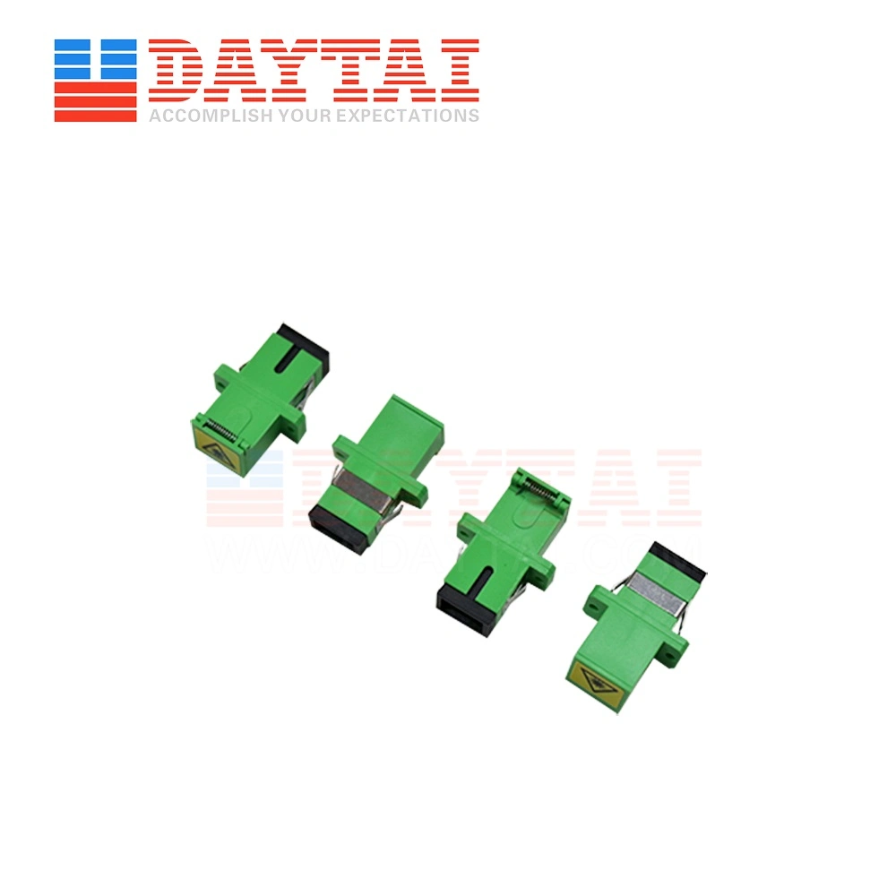 Avoid Laser Sc/APC to Sc/APC Plastic Sm Simplex Fiber Optic Adapter